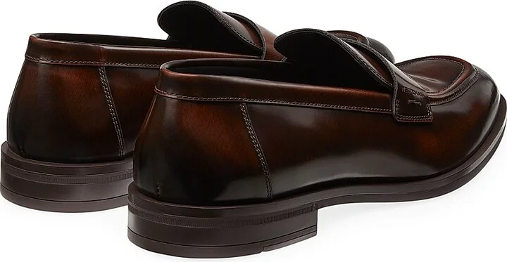 Men's Club Classic Leather Loafers - Black - Size 10 - Image 6