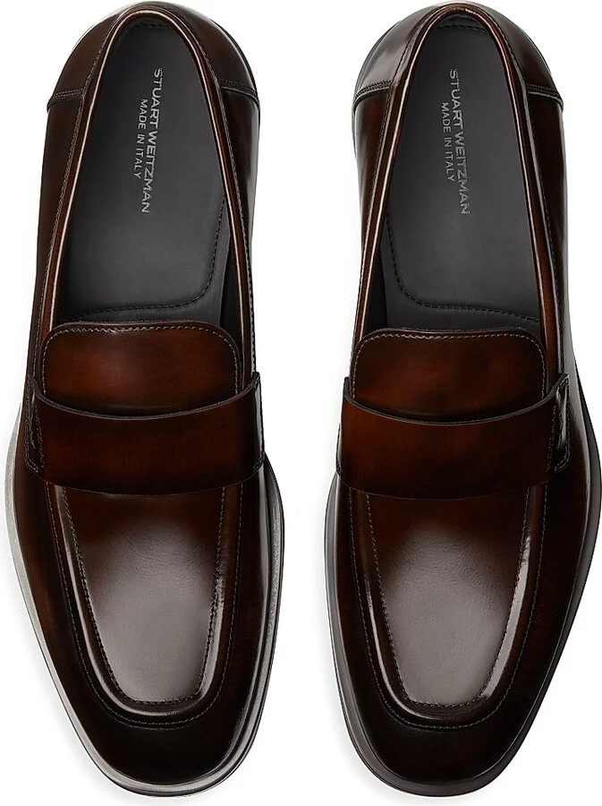 Men's Club Classic Leather Loafers - Black - Size 10 - Image 7