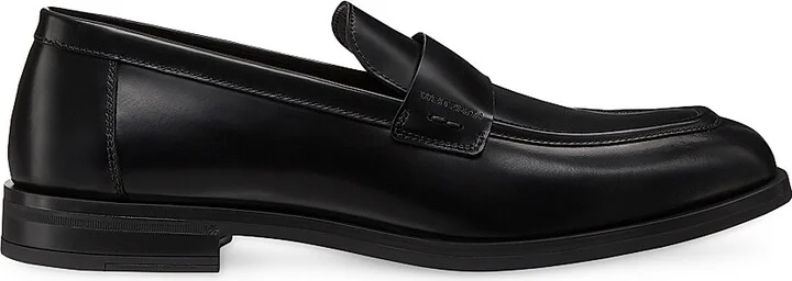 Men's Club Classic Leather Loafers - Black - Size 10