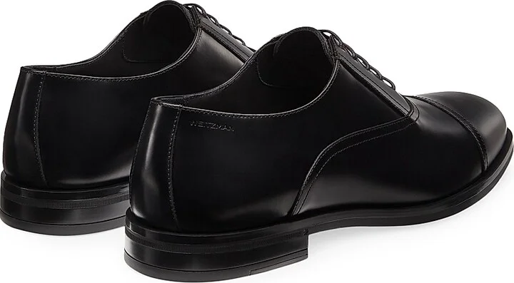 Men's Club Classic Leather Oxfords - Black - Size 10 - Image 3