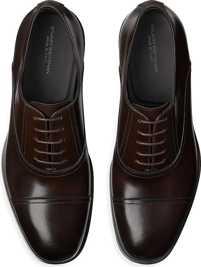 Men's Club Classic Leather Oxfords - Black - Size 10 - Image 7