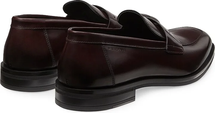 Men's Club Classic Penny Loafers - Burgundy - Size 10 - Image 3