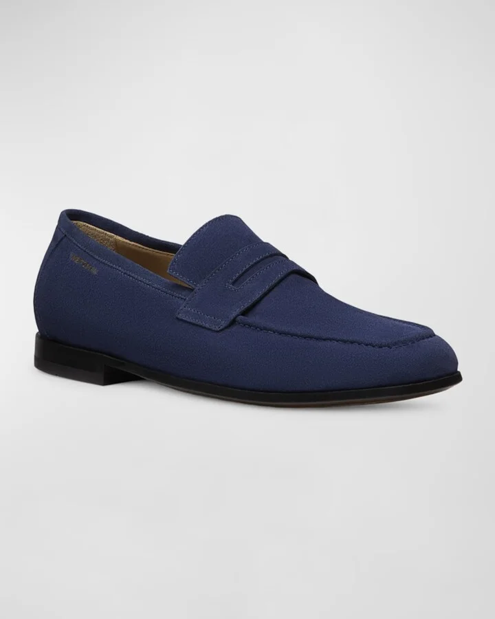 Men's Club Suede Penny Loafers - Image 2