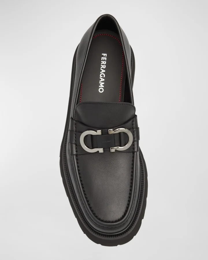 Men's Cocoon Gancini Leather Penny Loafers - Image 9