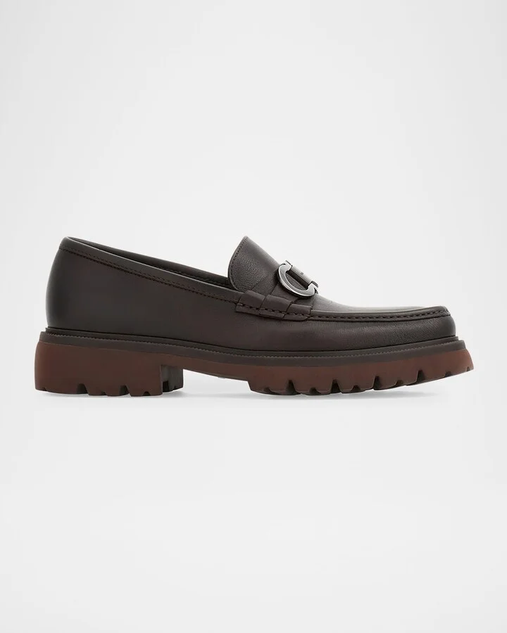Men's Cocoon Gancini Lug-Sole Moccasin Loafers