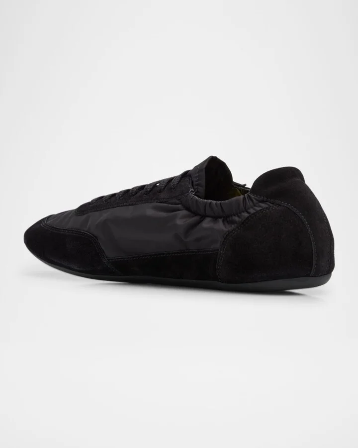 Men's Collapse Nylon and Suede Low-Top Sneakers - Image 4