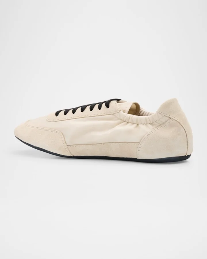 Men's Collapse Nylon and Suede Low-Top Sneakers - Image 6