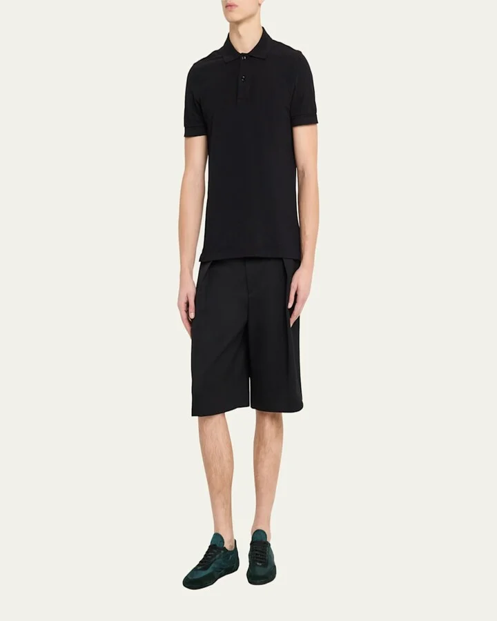 Men's Collapse Nylon and Suede Low-Top Sneakers - Image 7