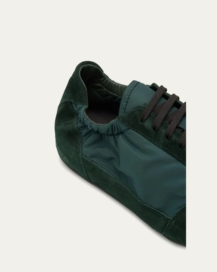 Men's Collapse Nylon and Suede Low-Top Sneakers - Image 8
