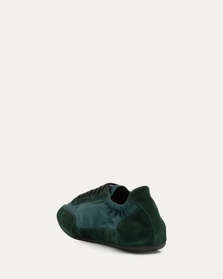 Men's Collapse Nylon and Suede Low-Top Sneakers - Image 9