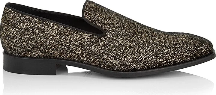 Men's COLLECTION Glitter Canvas Loafers - Moonless Night - Size 7