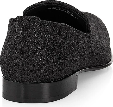 Men's COLLECTION Sparkle Leather Loafers - Moonless - Size 7 - Image 3
