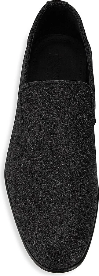 Men's COLLECTION Sparkle Leather Loafers - Moonless - Size 7 - Image 5
