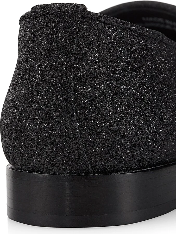 Men's COLLECTION Sparkle Leather Loafers - Moonless - Size 7 - Image 6