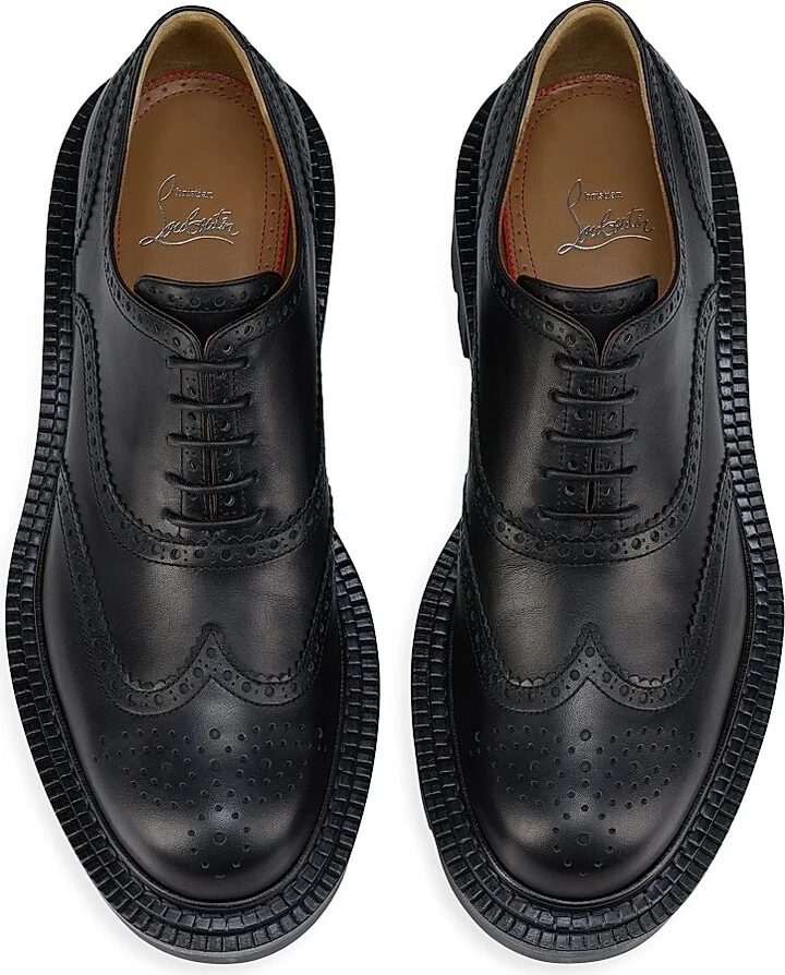 Men's College Oxford Shoes - Black - Size 13.5 - Image 4