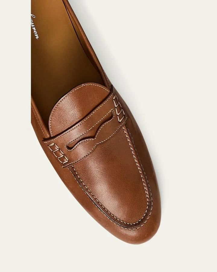 Men's Collins Leather Penny Loafers - Image 2