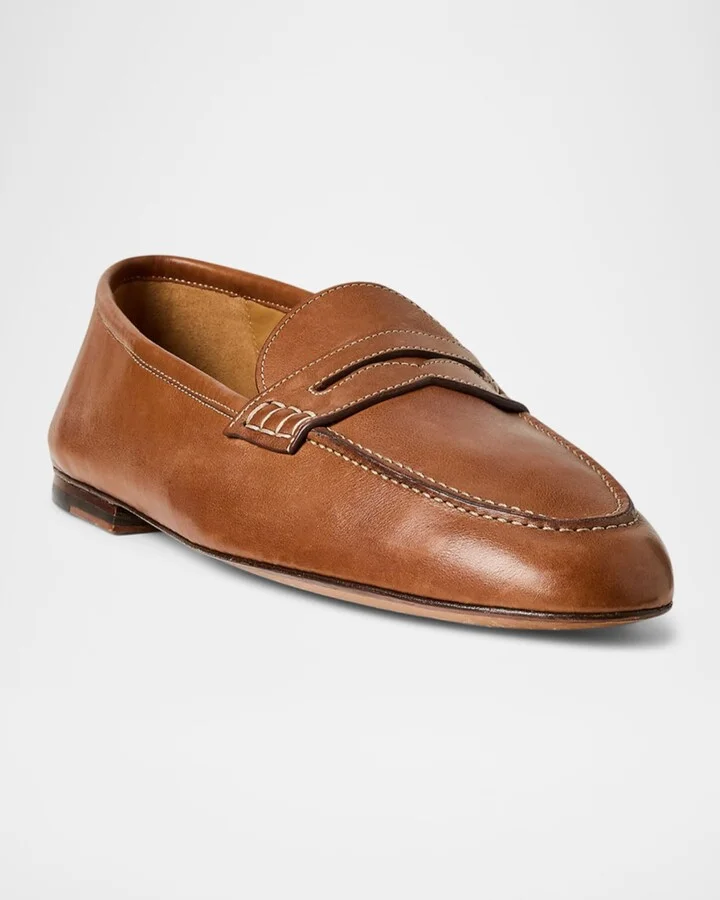 Men's Collins Leather Penny Loafers - Image 2