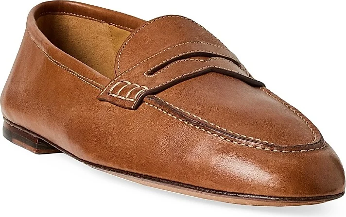 Men's Collins Leather Penny Loafers - Tan - Size 11 - Image 2