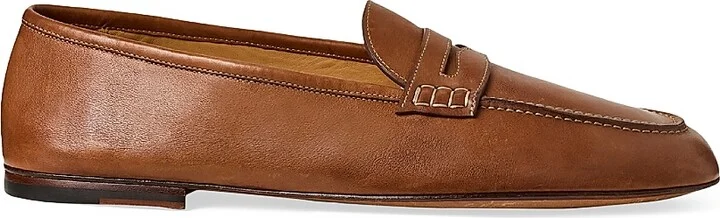 Men's Collins Leather Penny Loafers - Tan - Size 11