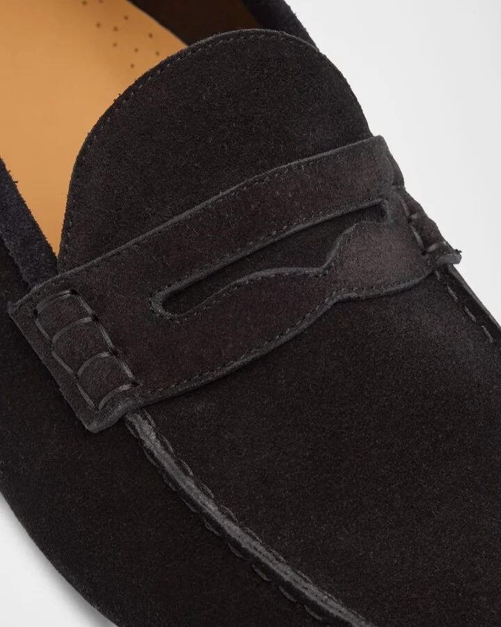 Men's Collins Suede Penny Loafers - Image 9