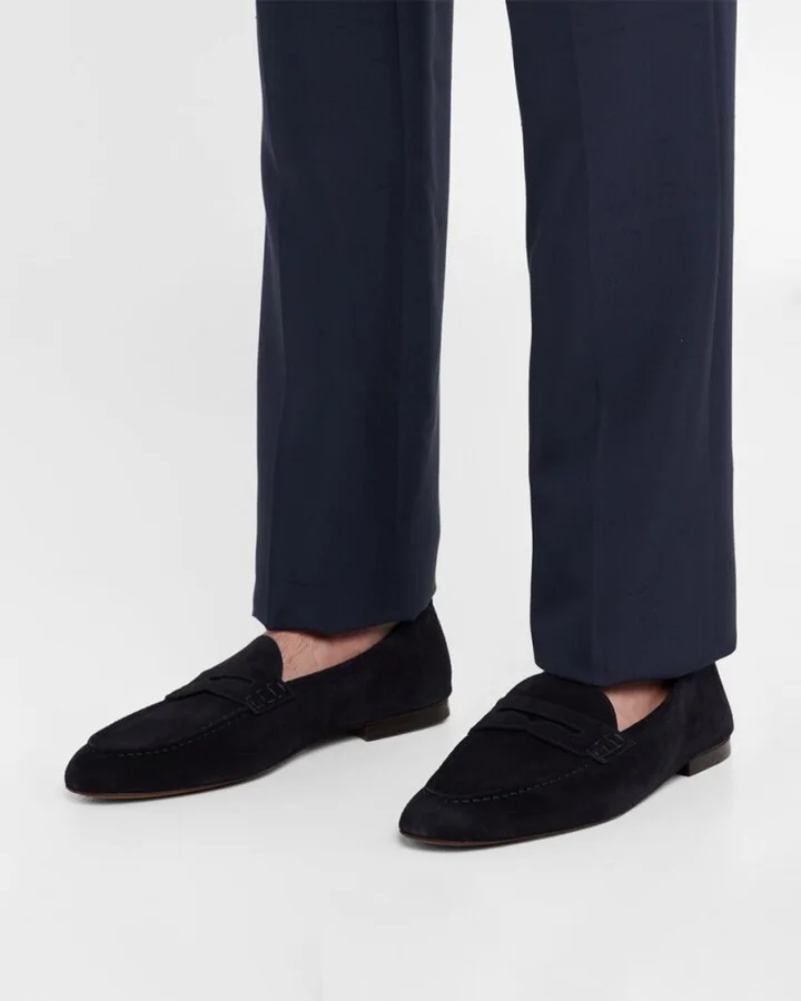 Men's Collins Suede Penny Loafers - Image 4