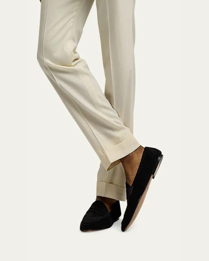 Men's Collins Suede Penny Loafers - Image 5