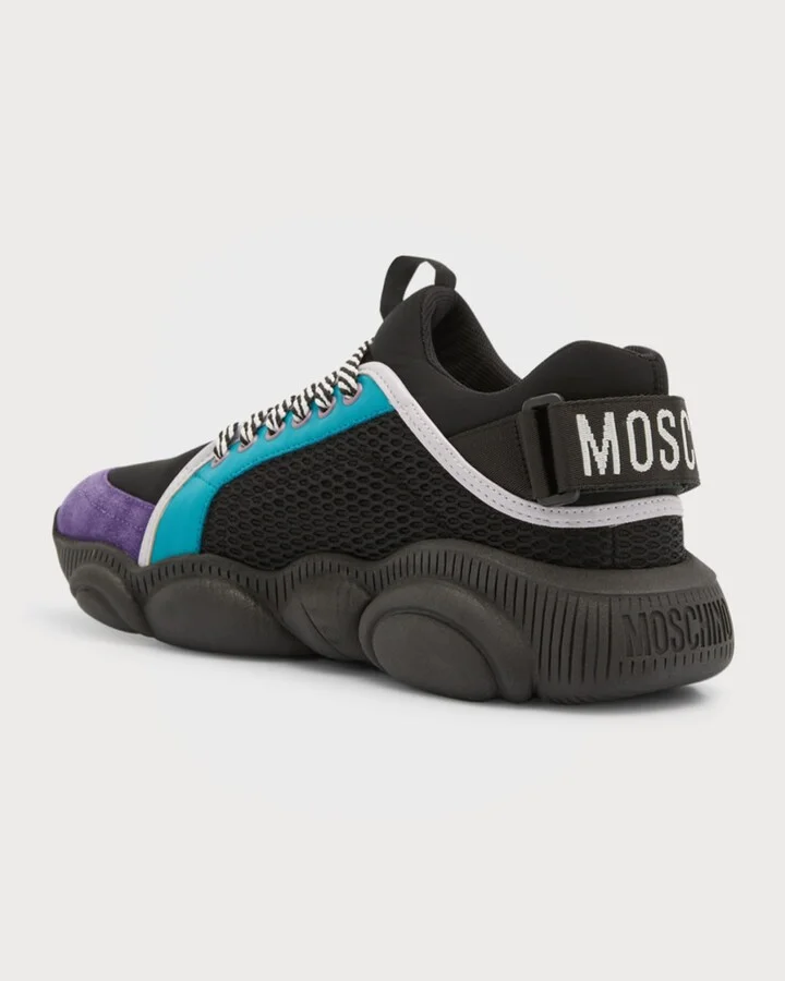 Men's Color Block Teddy Sole Sneakers - Image 2