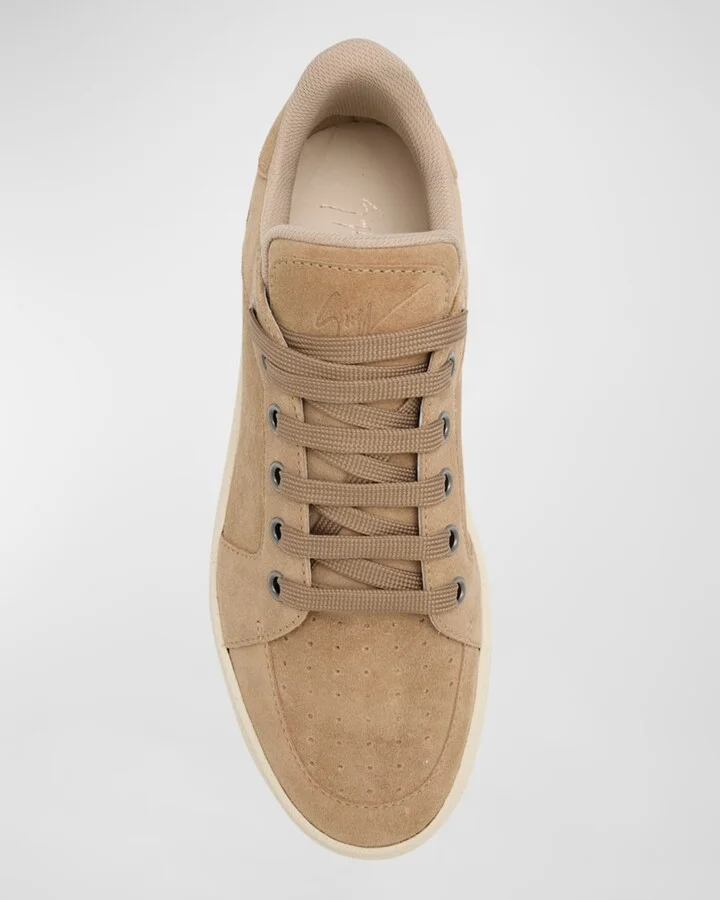 Men's Colorata Suede Low-Top Sneakers - Image 4
