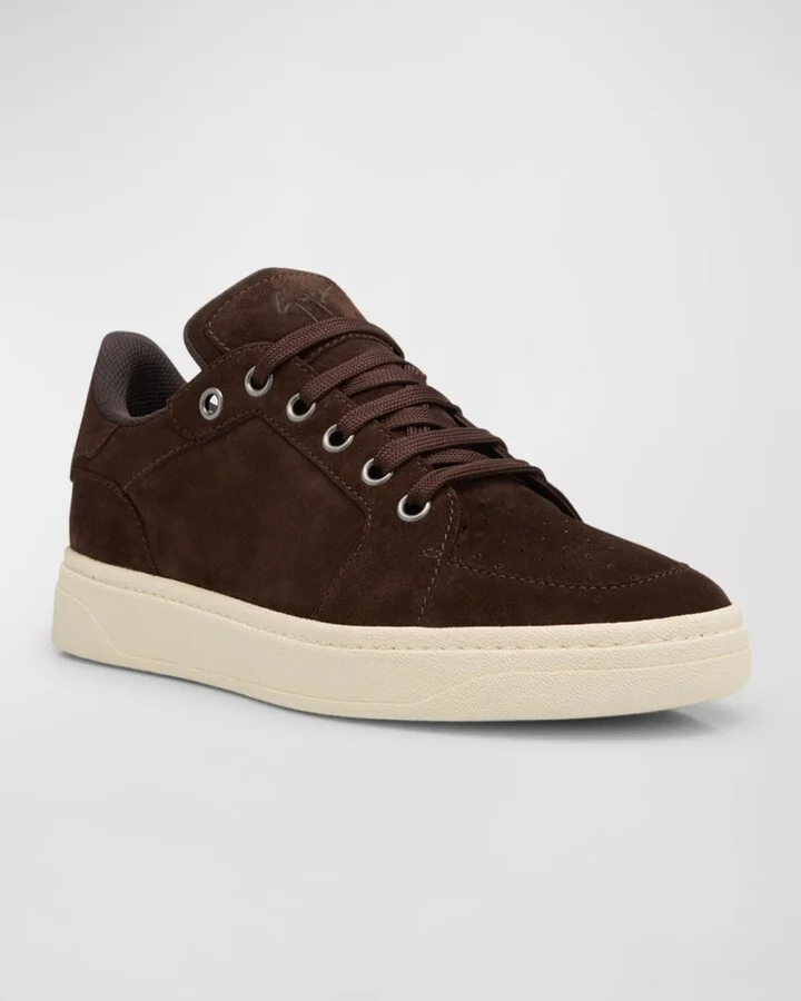 Men's Colorata Suede Low-Top Sneakers - Image 8