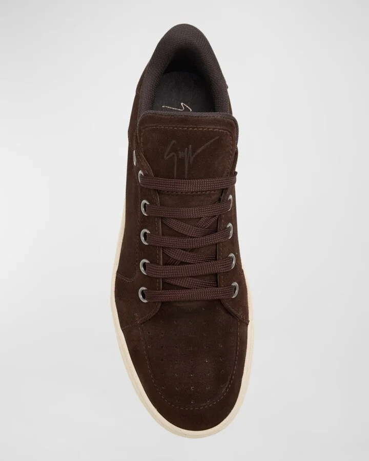 Men's Colorata Suede Low-Top Sneakers - Image 11