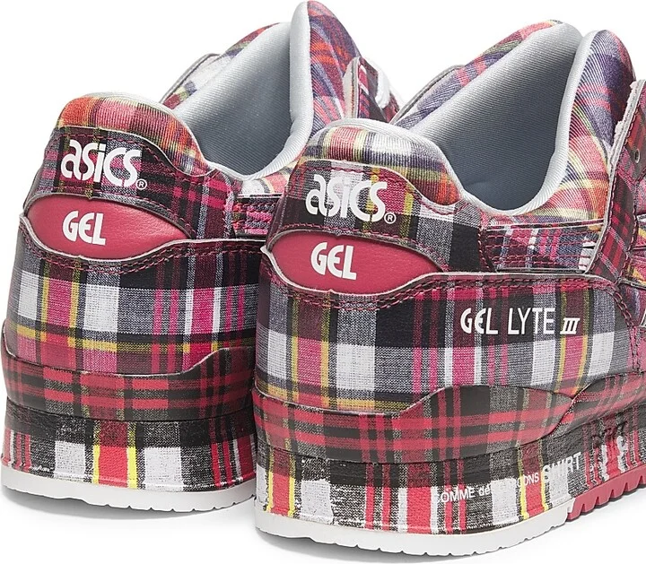 Men's Comme des Garçons Shirt X Asics Gel-Lyte III Low-Top Sneakers - Red - Size 6 - Image 3