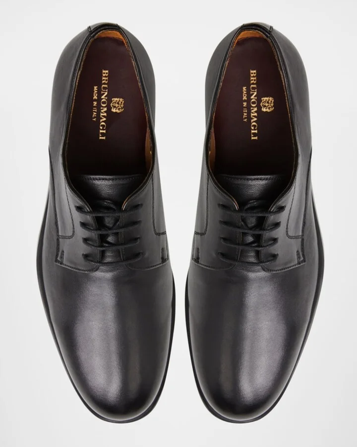 Men's Comodo Leather Derby Shoes - Image 4