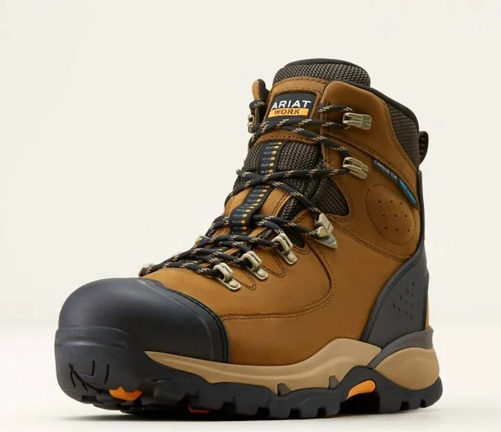 Men's Comp-Toe Endeavor 6" H20 Waterproof Work Boot In Dusted Brown