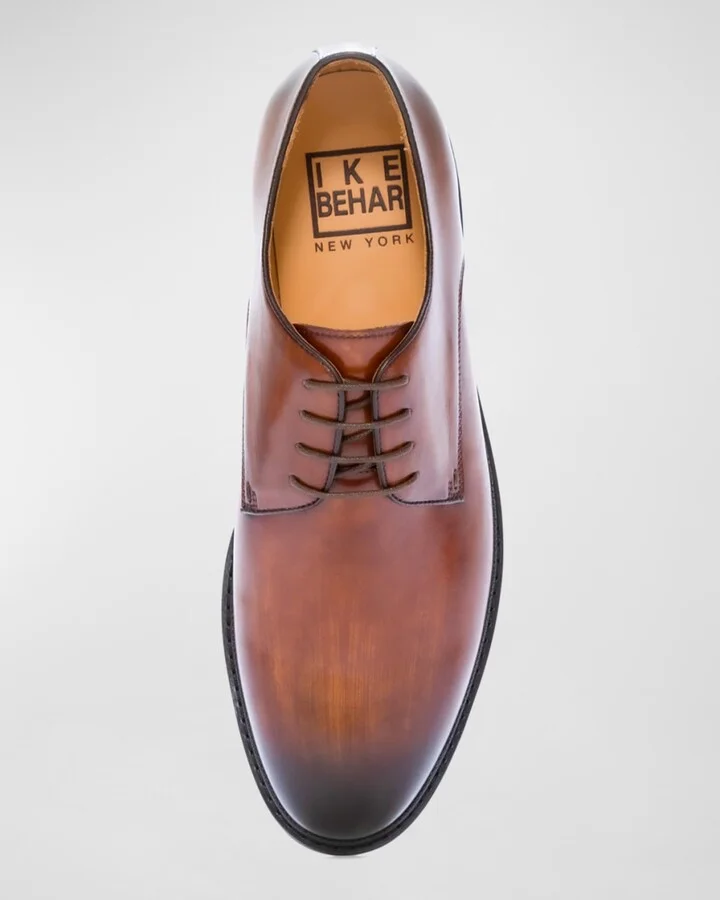 Men's Concord Leather Derby Shoes - Image 4