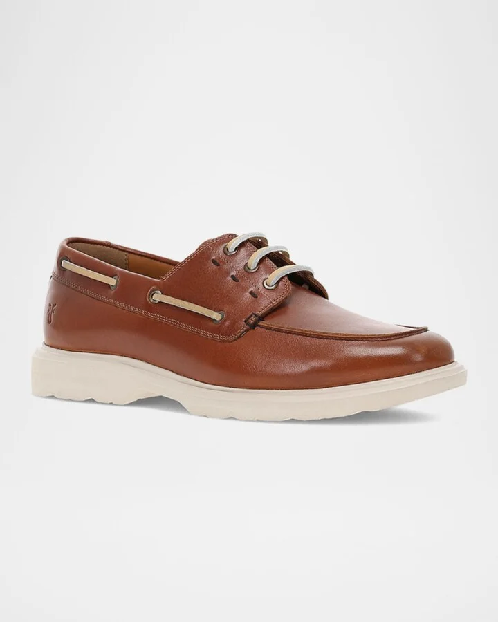 Men's Connor Leather Boat Shoes - Image 5