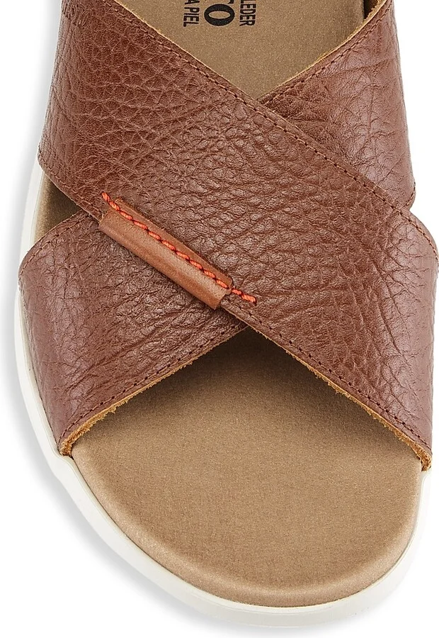 Men's Conrad Leather Sandals - Brown - Size 9 - Image 4