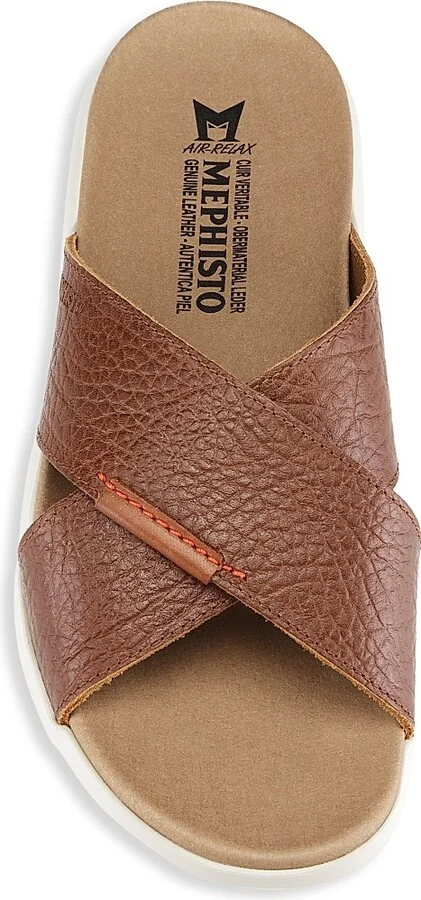 Men's Conrad Leather Sandals - Brown - Size 9 - Image 5