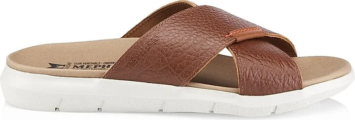 Men's Conrad Leather Sandals - Brown - Size 9
