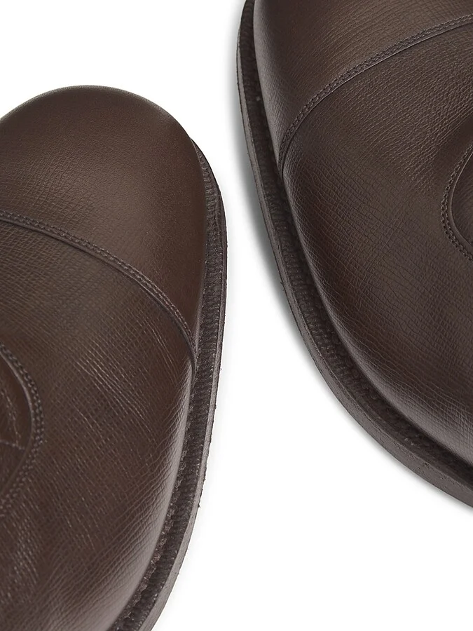 Men's Consul Leather Oxfords - Burnt - Size 6.5 - Image 5