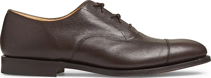 Men's Consul Leather Oxfords - Burnt - Size 6.5