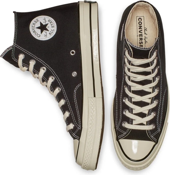 Men's Converse Chuck 70 High Top Unisex Shoes in Black | 162050C-001 - Image 7
