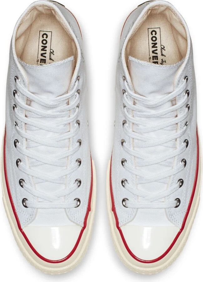 Men's Converse Chuck 70 High Top Unisex Shoes in White | 162056C-102 - Image 4