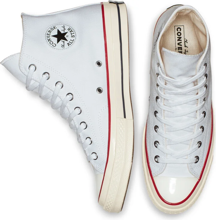 Men's Converse Chuck 70 High Top Unisex Shoes in White | 162056C-102 - Image 7