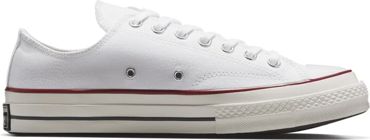 Men's Converse Chuck 70 Low Top Unisex Shoes in White | 162065C-102 - Image 3