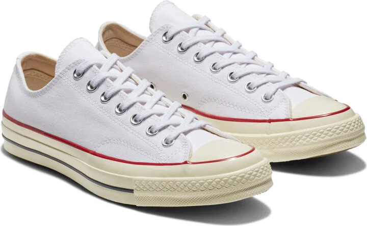 Men's Converse Chuck 70 Low Top Unisex Shoes in White | 162065C-102 - Image 5