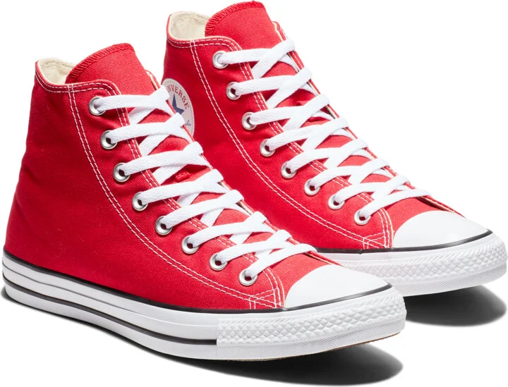 Men's Converse Chuck Taylor All Star High Top Unisex Shoes in Red | M9621-600 - Image 5