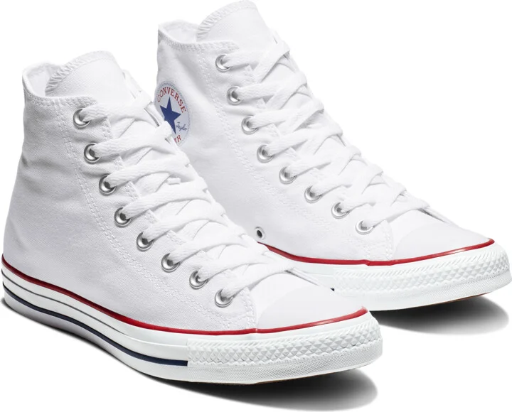 Men's Converse Chuck Taylor All Star High Top Unisex Shoes in White | M7650-102 - Image 5