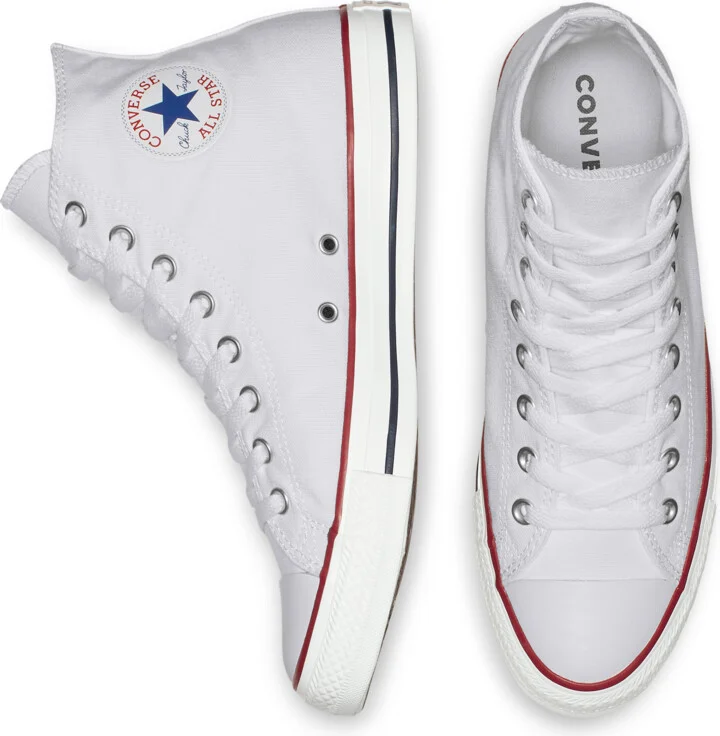 Men's Converse Chuck Taylor All Star High Top Unisex Shoes in White | M7650-102 - Image 7