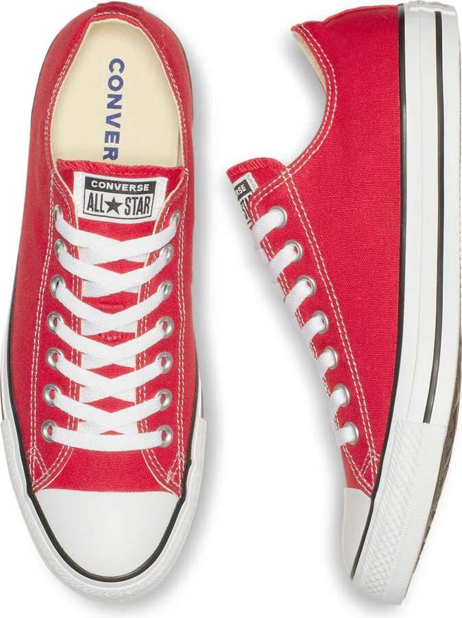 Men's Converse Chuck Taylor All Star Low Top Unisex Shoes in Red | M9696-600 - Image 7