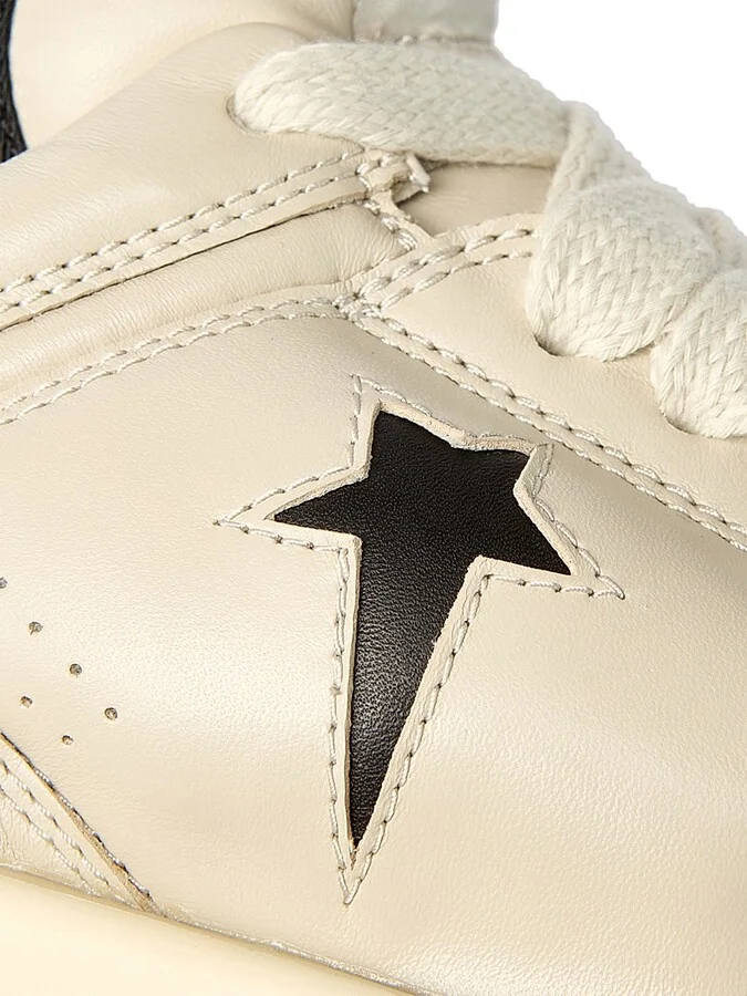 Men's Converse x DRKSHDW TURBOWPN Low-Top Leather Sneakers - Oyster Black - Size 8 - Image 7